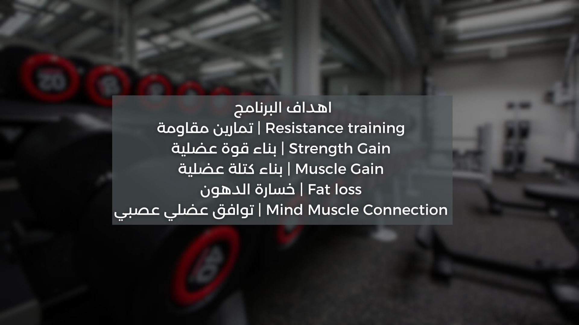 جدول يركز على عضلة الظهر