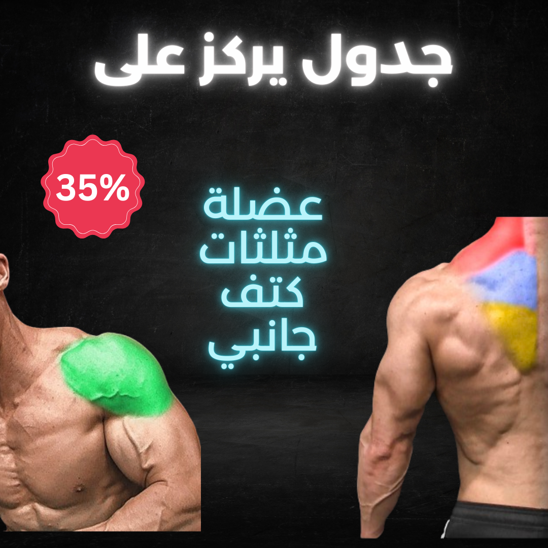 جدول يركز على عضلة المثلثات وكتف جانبي